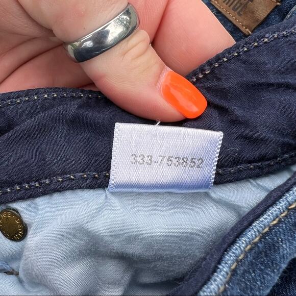 Paige Hoxton Crop High Waist Raw Shark Bite Hem Skinny Jeans - Picture 4 of 7